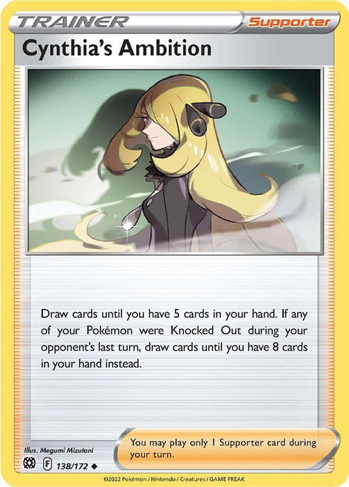 Pokemon Cynthia's Ambition 138/172 SWSH09: Brilliant Stars Reverse Holo - EternaCards
