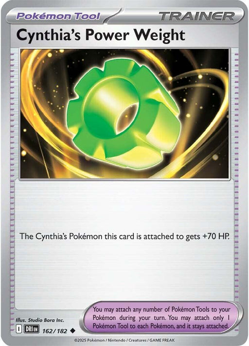 Pokemon Cynthia's Power Weight 162/182 SV10: Destined Rivals Reverse Holo - EternaCards