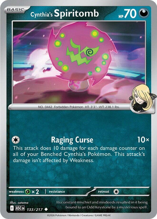 Pokemon Cynthia's Spiritomb - 133/217 ME: Ascended Heroes Normal - EternaCards