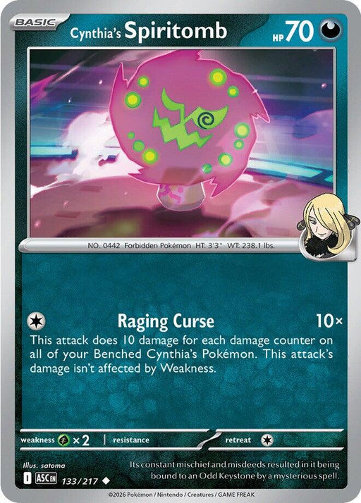 Pokemon Cynthia's Spiritomb - 133/217 ME: Ascended Heroes Normal - EternaCards