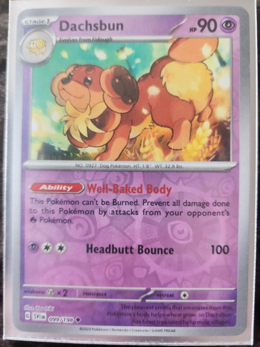 Pokemon Dachsbun 099/198 SV01: Scarlet & Violet Base Set Normal - Eterna Cards
