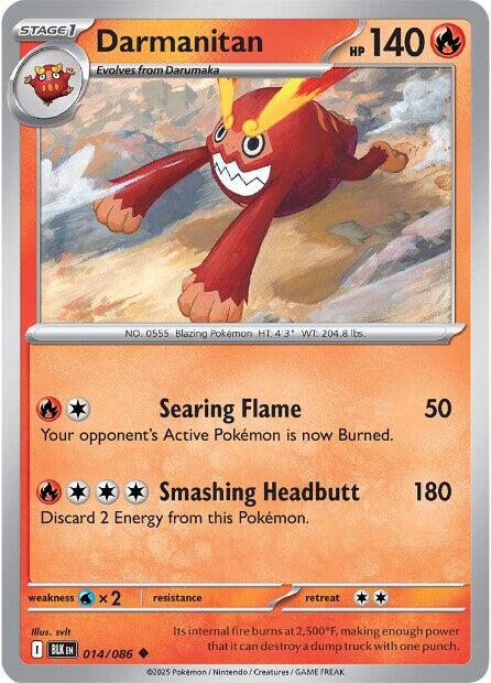 Pokemon Darmanitan 014/086 SV: Black Bolt Normal - EternaCards