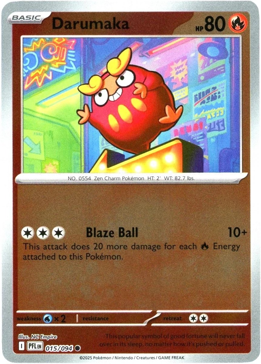 Pokemon Darumaka 015/094 ME02: Phantasmal Flames Normal