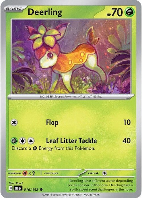 Pokemon Deerling - 016/162 016/162 SV05: Temporal Forces Normal - EternaCards
