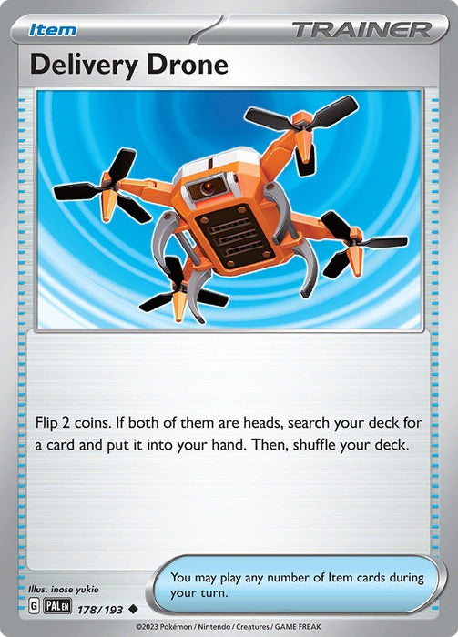 Pokemon Delivery Drone 178/193 SV02: Paldea Evolved Reverse Holo - EternaCards