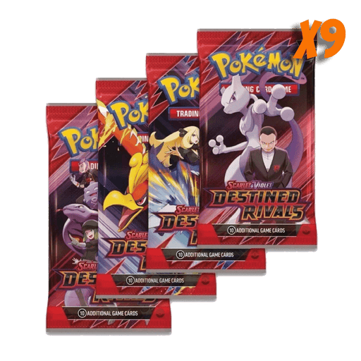 Pokemon Destined Rivals Booster Pack Bundle (9 Packs) - EternaCards