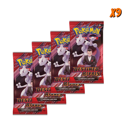 Pokemon Destined Rivals Booster Pack Bundle (9 Packs) - EternaCards