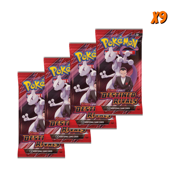 Pokemon Destined Rivals Booster Pack Bundle (9 Packs) — Eterna Cards