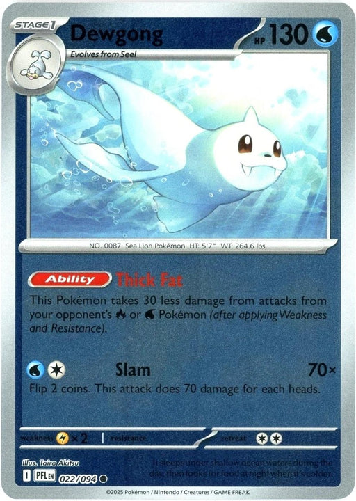 Pokemon Dewgong - 022/094 ME02: Phantasmal Flames Normal - Eterna Cards