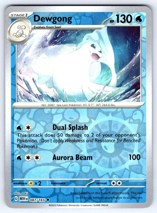 Pokemon Dewgong 087/165 SV: Scarlet & Violet 151 Normal - Eterna Cards