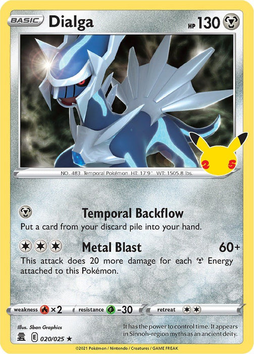 Pokemon Dialga 020/025 Celebrations Holo - Eterna Cards