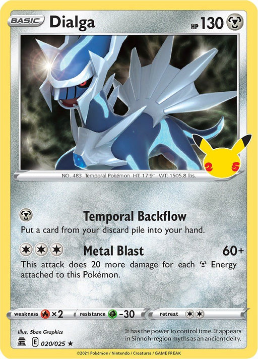 Pokemon Dialga 020/025 Celebrations Holo - Eterna Cards