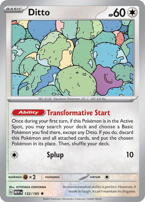 Pokemon Ditto 132/165 SV: Scarlet & Violet 151 Holo - EternaCards