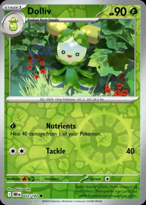 Pokemon Dolliv 022/182 SV10: Destined Rivals Normal - Eterna Cards