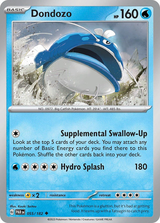 Pokemon Dondozo 055/182 SV04: Paradox Rift Normal - Eterna Cards