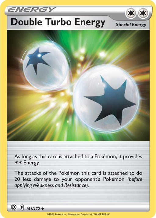 Pokemon Double Turbo Energy 151/172 SWSH09: Brilliant Stars Reverse Holo - EternaCards