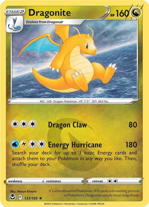 Pokemon Dragonite 131/195 SWSH12: Silver Tempest Holo - EternaCards