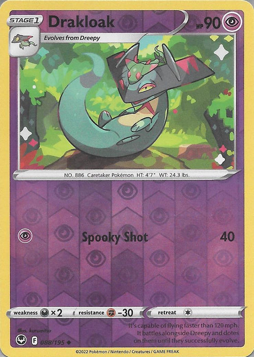 Pokemon Drakloak 088/195 SWSH12: Silver Tempest Normal - Eterna Cards