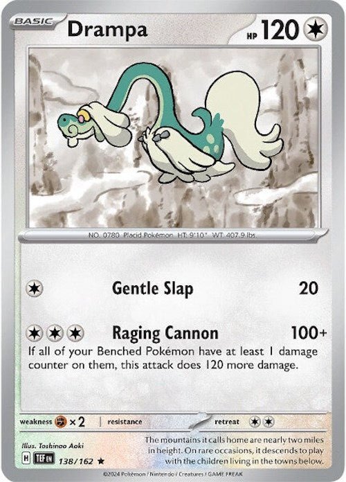 Pokemon Drampa - 138/162 138/162 SV05: Temporal Forces Holo - EternaCards