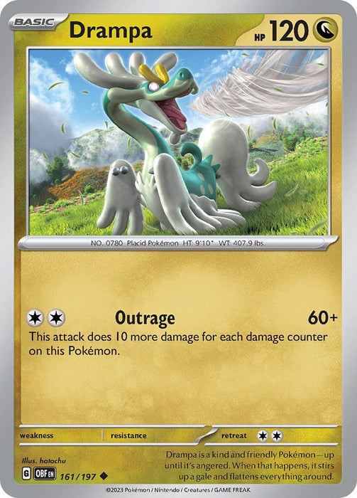 Pokemon Drampa 161/197 SV03: Obsidian Flames Normal - EternaCards