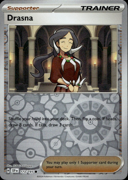 Pokemon Drasna - 173/191 SV08: Surging Sparks Reverse Holo - Eterna Cards