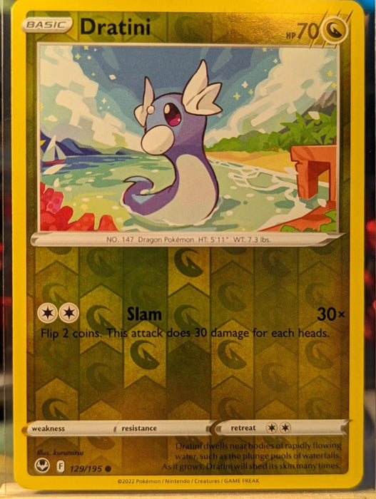 Pokemon Dratini 129/195 SWSH12: Silver Tempest Normal - Eterna Cards