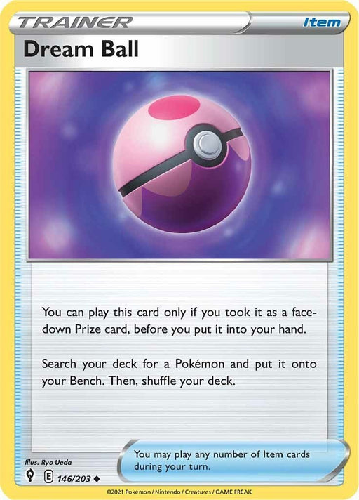 Pokemon Dream Ball 146/203 SWSH07: Evolving Skies Reverse Holo - EternaCards