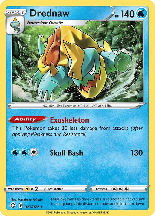 Pokemon Drednaw 027/072 Shining Fates Normal - Eterna Cards