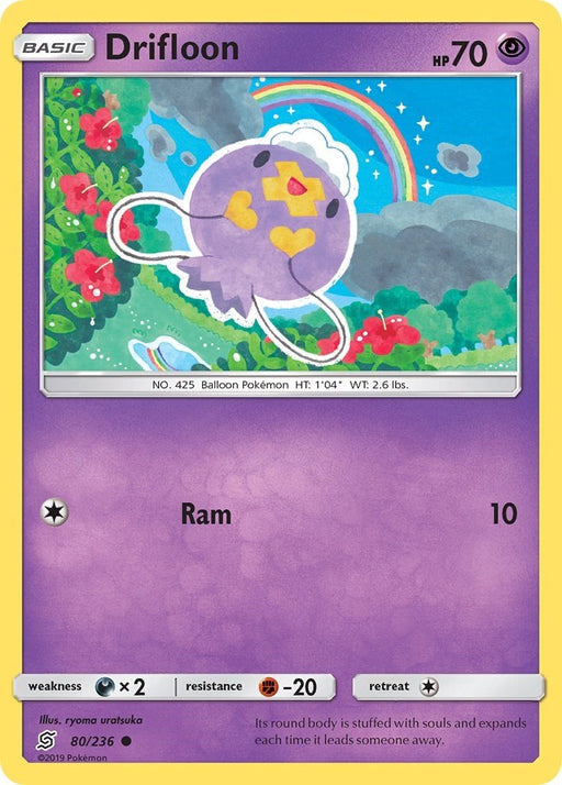 Pokemon Drifloon 80/236 SM - Unified Minds Normal - Eterna Cards