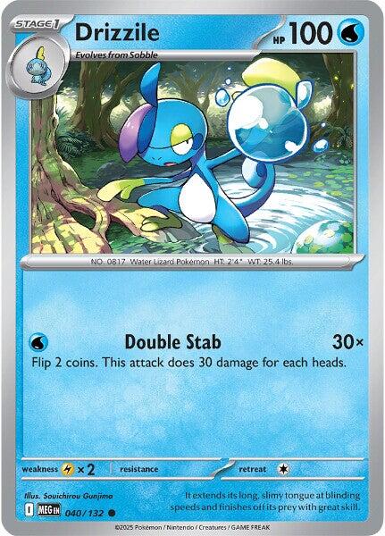 Pokemon Drizzile 040/132 ME01: Mega Evolution Reverse Holo - EternaCards