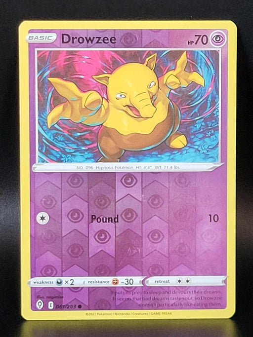 Pokemon Drowzee 061/203 SWSH07: Evolving Skies Normal - Eterna Cards