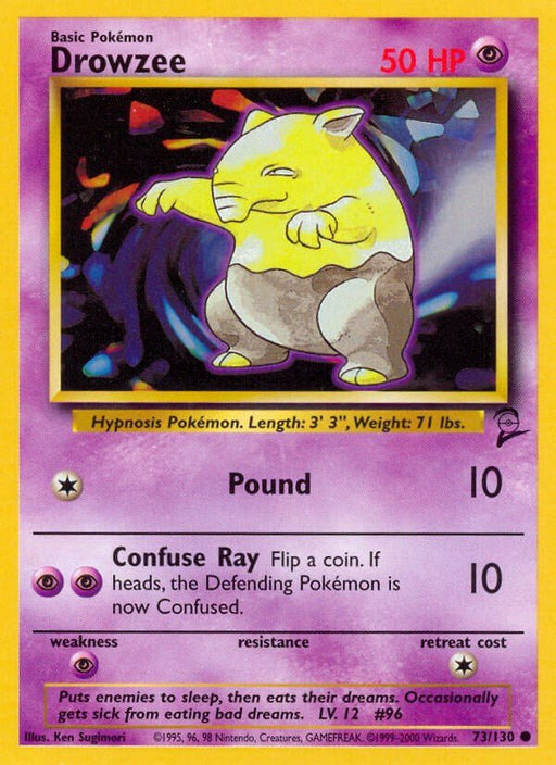 Pokemon Drowzee 073/130 Base Set 2 Normal - Eterna Cards