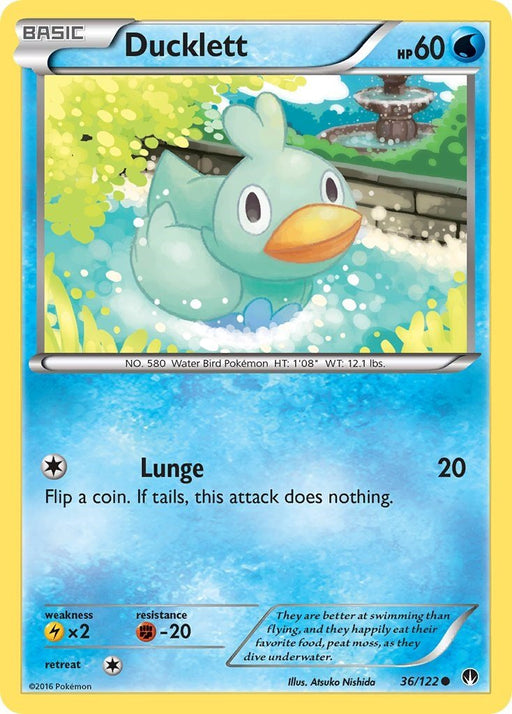 Pokemon Ducklett 36/122 XY - BREAKpoint Normal - EternaCards