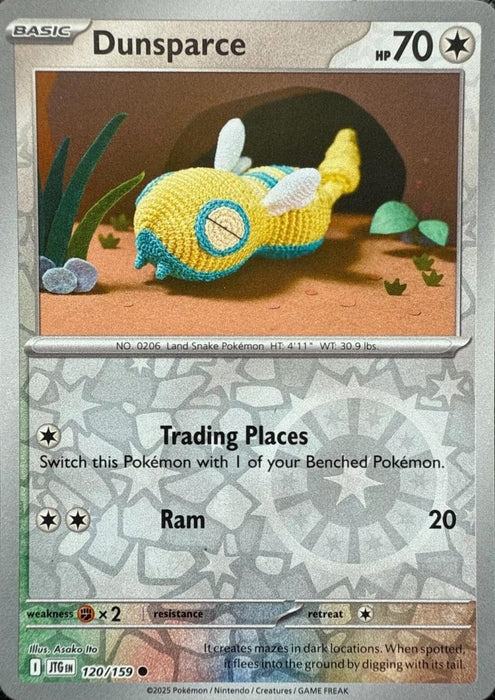 Pokemon Dunsparce 120/159 SV09: Journey Together Reverse Holo - Eterna Cards