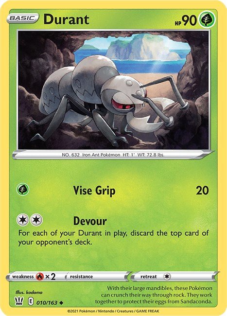Pokemon Durant 010/163 SWSH05: Battle Styles Normal - EternaCards