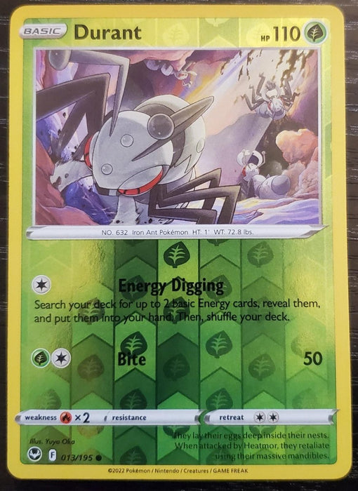 Pokemon Durant 013/195 SWSH12: Silver Tempest Normal - Eterna Cards