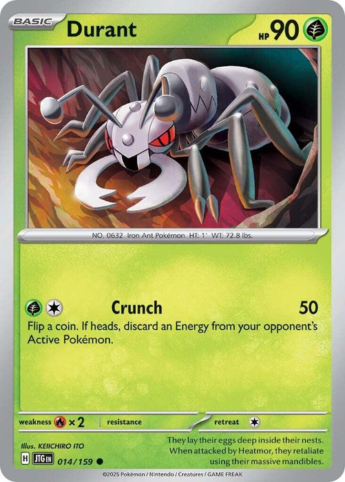 Pokemon Durant 014/159 SV09: Journey Together Normal - Eterna Cards