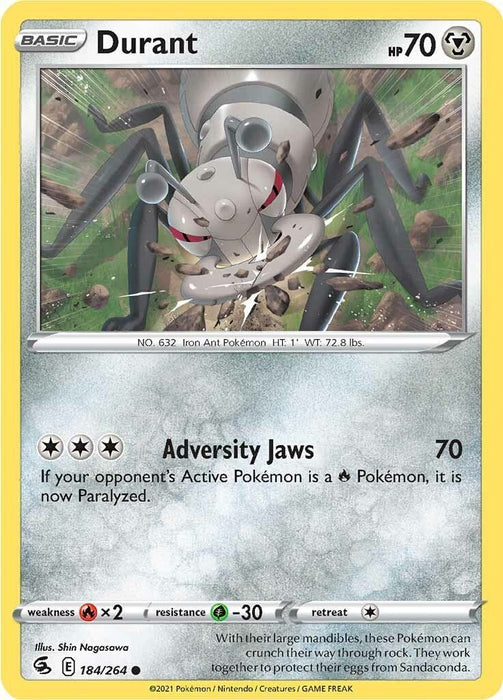 Pokemon Durant 184/264 SWSH08: Fusion Strike Normal - EternaCards