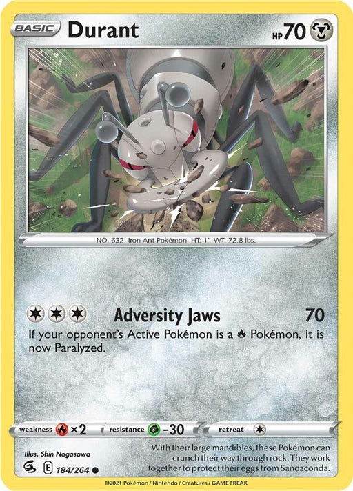 Pokemon Durant 184/264 SWSH08: Fusion Strike Normal - EternaCards