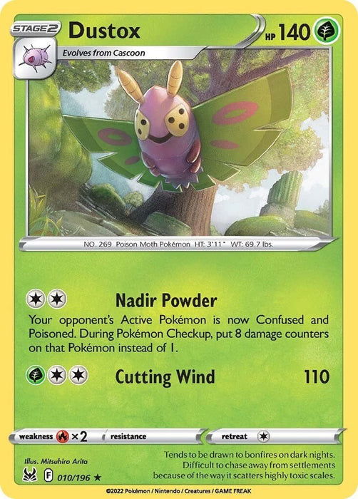 Pokemon Dustox 010/196 SWSH11: Lost Origin Reverse Holo - EternaCards