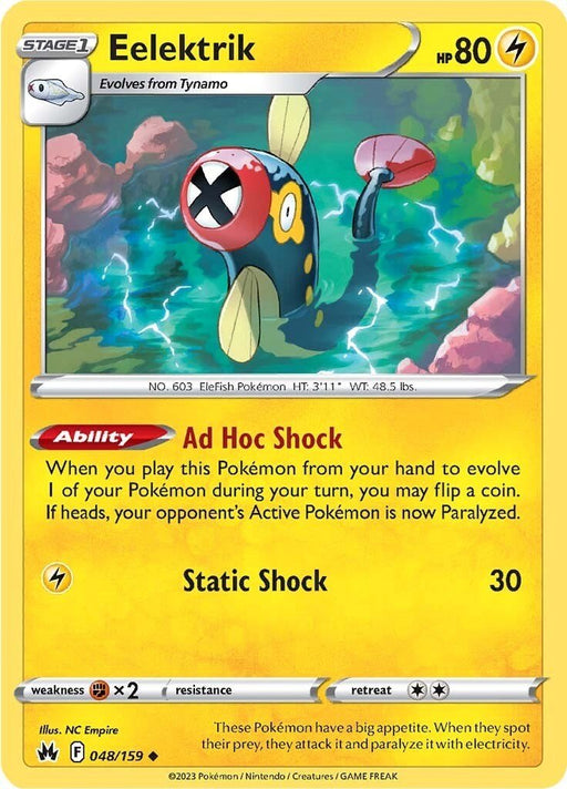 Pokemon Eelektrik 048/159 SWSH: Crown Zenith Reverse Holo - EternaCards