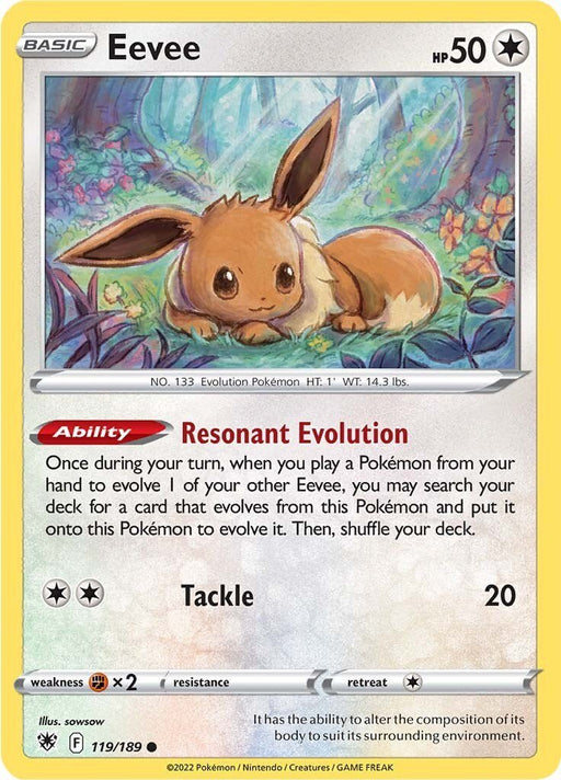 Pokemon Eevee 119/189 SWSH10: Astral Radiance Normal - EternaCards