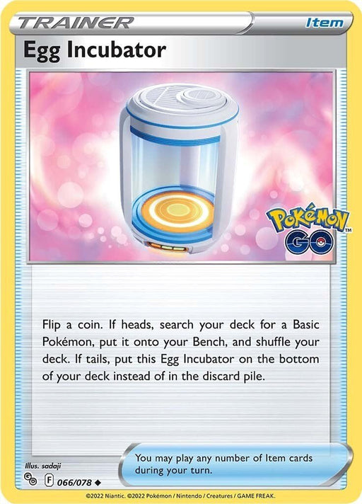 Pokemon Egg Incubator 066/078 Pokemon GO Reverse Holo - EternaCards