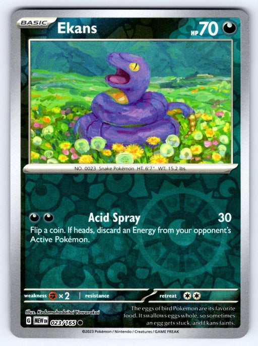 Pokemon Ekans 023/165 SV: Scarlet & Violet 151 Normal - Eterna Cards
