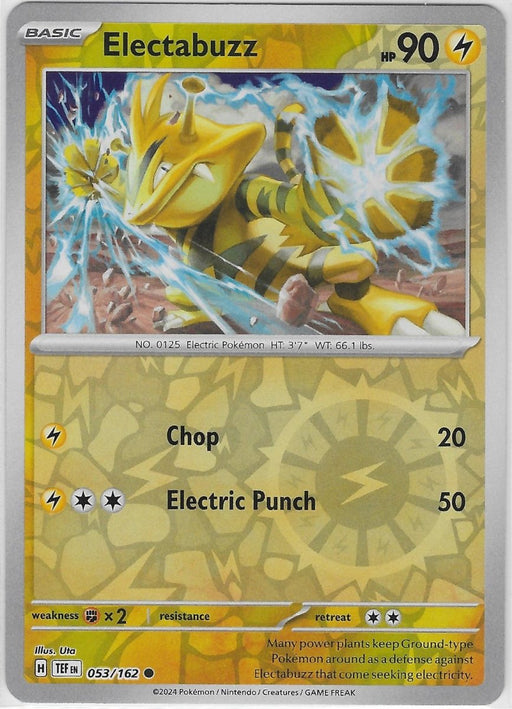 Pokemon Electabuzz 053/162 SV05: Temporal Forces Normal - Eterna Cards