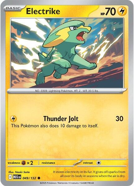Pokemon Electrike 049/132 ME01: Mega Evolution Normal - EternaCards