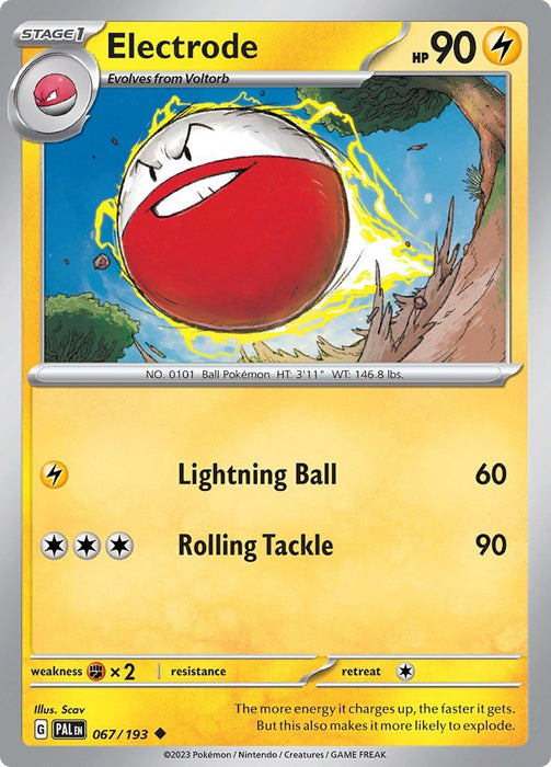 Pokemon Electrode 067/193 SV02: Paldea Evolved Reverse Holo - EternaCards