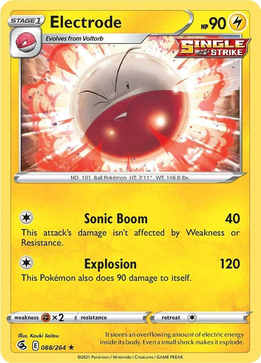 Pokemon Electrode 088/264 SWSH08: Fusion Strike Reverse Holo - EternaCards