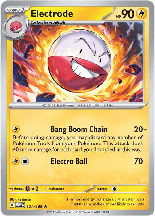 Pokemon Electrode 101/165 SV: Scarlet & Violet 151 Holo - EternaCards