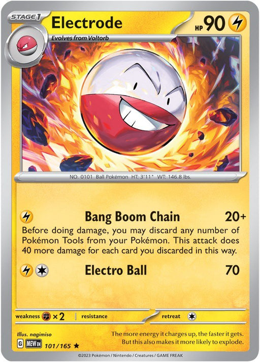 Pokemon Electrode 101/165 SV: Scarlet & Violet 151 Holo - EternaCards